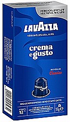 10 קפסולות אלומניום lavazza Crema e Gusto classico חוזק 12 10 קפסולות אלומניום lavazza Crema e Gusto classico חוזק 12