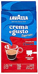250 גרם קפה טחון Lavazza crema e gusto risveglio espresso classico 250 גרם קפה טחון Lavazza crema e gusto risveglio espresso classico