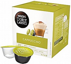 16 קפסולות מקורי דולצה גוסטו Dolce Gusto Nescafe Cappuccino 16 קפסולות מקורי דולצה גוסטו Dolce Gusto Nescafe Cappuccino