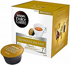 16 קפסולות מקורי דולצה גוסטו Dolce Gusto Nescafe Espresso Milano 16 קפסולות מקורי דולצה גוסטו Dolce Gusto Nescafe Espresso Milano