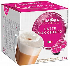 16 קפסולות איטלקיות תואמות דולצה גוסטו Gimoka Dolce Gusto Latte Macchiato 16 קפסולות איטלקיות תואמות דולצה גוסטו Gimoka Dolce Gusto Latte Macchiato