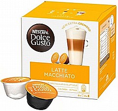 16 קפסולות מקורי דולצה גוסטו Dolce Gusto Nescafe Latte Macchiato 16 קפסולות מקורי דולצה גוסטו Dolce Gusto Nescafe Latte Macchiato