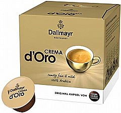 16 קפסולות מקורי דולצה גוסטו Dolce Gusto Dallmayr Crema D'Oro 16 קפסולות מקורי דולצה גוסטו Dolce Gusto Dallmayr Crema D'Oro
