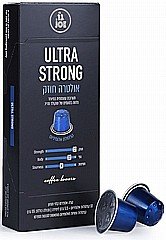 10 קפסולות אלומניום cafe joe Ultra Strong חוזק 12 10 קפסולות אלומניום cafe joe Ultra Strong חוזק 12