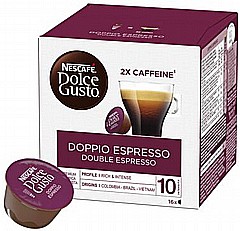 16 קפסולות מקורי דולצה גוסטו Dolce Gusto Nescafé Espresso Doppio חוזק 10 16 קפסולות מקורי דולצה גוסטו Dolce Gusto Nescafé Espresso Doppio חוזק 10