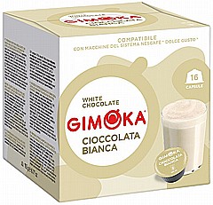 16 קפסולות איטלקיות תואמות דולצה גוסטו gimoka Cioccolata Bianca Dolce Gusto 16 קפסולות איטלקיות תואמות דולצה גוסטו gimoka Cioccolata Bianca Dolce Gusto