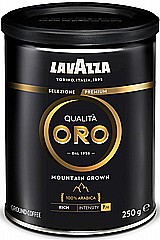 250 גרם קפה טחון Lavazza Oro Mountain Grown בפחית 250 גרם קפה טחון Lavazza Oro Mountain Grown בפחית