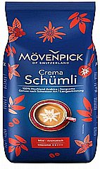 1 פולי קפה Movenpick Crema Schumli Coffee 100% ARABICA חוזק 4 1 פולי קפה Movenpick Crema Schumli Coffee 100% ARABICA חוזק 4