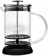 מקציף חלב ידני מזכוכית 6 כוסות Bialetti perfetto crema מקציף חלב ידני מזכוכית 6 כוסות Bialetti perfetto crema