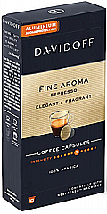 10 אלומיניום תואמות נספרסו DAVIDOFF FINE AROMA 100% arabica חוזק 7/12 10 אלומיניום תואמות נספרסו DAVIDOFF FINE AROMA 100% arabica חוזק 7/12