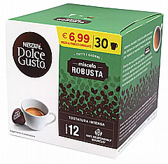 30 קפסולות מקורי דולצה גוסטו Dolce Gusto Nescafe Miscela Robusta חוזק 12 30 קפסולות מקורי דולצה גוסטו Dolce Gusto Nescafe Miscela Robusta חוזק 12