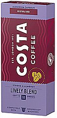 10 קפסולות אלומניום תואם נספרסו Costa Coffee Lively Blend Ristretto חוזק 11 10 קפסולות אלומניום תואם נספרסו Costa Coffee Lively Blend Ristretto חוזק 11