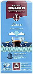 10 קפסולות אלומיניום למכונת נספרסו חוזק 8 Caffe Mauro Deca נטול קפאין 10 קפסולות אלומיניום למכונת נספרסו חוזק 8 Caffe Mauro Deca נטול קפאין