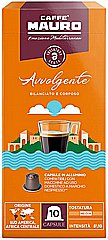 10 קפסולות אלומיניום למכונת נספרסו חוזק 8 Caffe Mauro Avvolgente 10 קפסולות אלומיניום למכונת נספרסו חוזק 8 Caffe Mauro Avvolgente