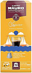 10 קפסולות אלומיניום למכונת נספרסו חוזק 9 Caffe Mauro Classico 10 קפסולות אלומיניום למכונת נספרסו חוזק 9 Caffe Mauro Classico