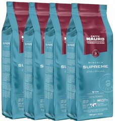 4 ק"ג פולי קפה Mauro Miscela Supreme 80% arabica חוזק 6/10 4 ק"ג פולי קפה Mauro Miscela Supreme 80% arabica חוזק 6/10