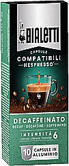 10 קפסולות אלומניום למכונות נספרסו נטול BIALETTI NESPRESSO Decaf עוצמה 6 10 קפסולות אלומניום למכונות נספרסו נטול BIALETTI NESPRESSO Decaf עוצמה 6