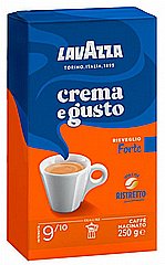 250 גרפ קפה טחון Lavazza Crema e Gusto FORTE חוזק 9/10 250 גרפ קפה טחון Lavazza Crema e Gusto FORTE חוזק 9/10