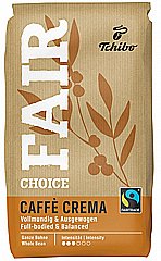 1 ק"ג פולי קפה Tchibo Fair Choice Caffè Crema חוזק 3/6 1 ק"ג פולי קפה Tchibo Fair Choice Caffè Crema חוזק 3/6