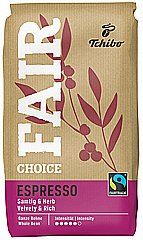 1 ק"ג פולי קפה Tchibo Fair Choice Espresso 1 ק"ג פולי קפה Tchibo Fair Choice Espresso
