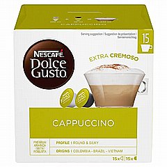 30 קפסולות מקורי דולצה גוסטו Dolce Gusto Nescafe Cappuccino 30 קפסולות מקורי דולצה גוסטו Dolce Gusto Nescafe Cappuccino