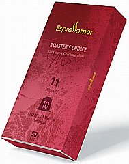10 קפסולות אלומיניום Espressomor ROASTER'S CHOICE חוזק 11 10 קפסולות אלומיניום Espressomor ROASTER'S CHOICE חוזק 11