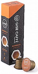 10 קפסולות תואם קפיטאלי תוצרת איטליה GISE CAFFE Scirocco חוזק 10/10 10 קפסולות תואם קפיטאלי תוצרת איטליה GISE CAFFE Scirocco חוזק 10/10