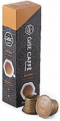 10 קפסולות תואם קפיטאלי תוצרת איטליה GISE CAFFE Zefiro חוזק 7/10 (100% arabica) 10 קפסולות תואם קפיטאלי תוצרת איטליה GISE CAFFE Zefiro חוזק 7/10 (100% arabica)