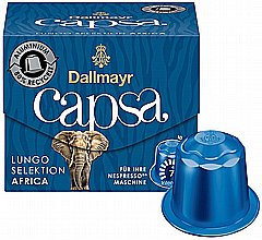 10 קפסולות אלומיניום תואמות נספרסו Dallmayr Capsa Lungo Selektion Africa חוזק 7 10 קפסולות אלומיניום תואמות נספרסו Dallmayr Capsa Lungo Selektion Africa חוזק 7