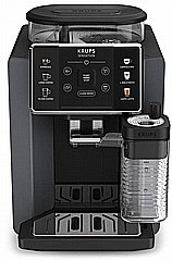 מכונת קפה אוטומטית טוחנת 1450W דגם Krups Sensation Milk EA912B10 - צבע שחור - תוצרת צרפת מכונת קפה אוטומטית טוחנת 1450W דגם Krups Sensation Milk EA912B10 - צבע שחור - תוצרת צרפת