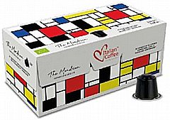 20 קפסולות אלומניום Mondrian Ristretto Italian Coffee חוזק 10/10 20 קפסולות אלומניום Mondrian Ristretto Italian Coffee חוזק 10/10