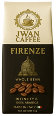 1 ק"ג פולי קפה Jwan Caffee Firenze 100% arabica חוזק 6 1 ק"ג פולי קפה Jwan Caffee Firenze 100% arabica חוזק 6