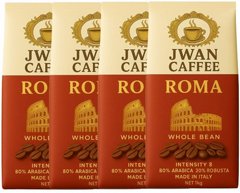 4 ק"ג פולי קפה Jwan Caffee Roma 80% arabica חוזק 8 4 ק"ג פולי קפה Jwan Caffee Roma 80% arabica חוזק 8