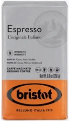 250 גרם קפה טחון Bristot Espresso L’originale Italiano חוזק 9 250 גרם קפה טחון Bristot Espresso L’originale Italiano חוזק 9