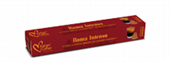 10 קפסולות אלומיניום ITALIAN COFFEE Roma Intenso עוצמה 9 10 קפסולות אלומיניום ITALIAN COFFEE Roma Intenso עוצמה 9
