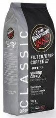 1 ק"ג קפה טחון למכונת פילטר Caffe Vergnano Classic Ground Drip/Filter Coffee 1kg חוזק3/5 1 ק"ג קפה טחון למכונת פילטר Caffe Vergnano Classic Ground Drip/Filter Coffee 1kg חוזק3/5
