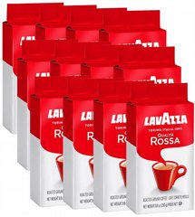 12 חבילות של 250 גרם קפה טחון Lavazza Qualita Rossa 12 חבילות של 250 גרם קפה טחון Lavazza Qualita Rossa