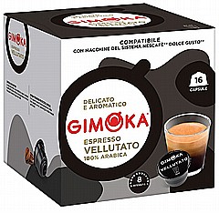 16 קפסולות איטלקיות תואמות דולצה גוסטו gimoka Espresso Vellutato Dolce Gusto 16 קפסולות איטלקיות תואמות דולצה גוסטו gimoka Espresso Vellutato Dolce Gusto