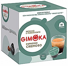 16 קפסולות איטלקיות תואמות דולצה גוסטו gimoka Espresso Cremoso Dolce Gusto 16 קפסולות איטלקיות תואמות דולצה גוסטו gimoka Espresso Cremoso Dolce Gusto