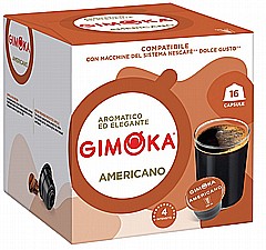 16 קפסולות איטלקיות תואמות דולצה גוסטו gimoka Espresso AMERICANO Dolce Gusto 16 קפסולות איטלקיות תואמות דולצה גוסטו gimoka Espresso AMERICANO Dolce Gusto