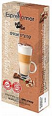 10 קפסולות קפה espressomor Cappuccino Noce למכונות נספרסו 10 קפסולות קפה espressomor Cappuccino Noce למכונות נספרסו