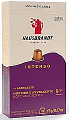 10 קפסולות אלומניום תואם נספרסו לור HAUSBRANDT INTENSO עוצמה 8 10 קפסולות אלומניום תואם נספרסו לור HAUSBRANDT INTENSO עוצמה 8