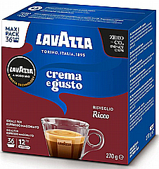 36 קפסולות לוואצה מודו מיו Crema e Gusto Ricco Lavazza Amodo-Mio מקוריות 36 קפסולות לוואצה מודו מיו Crema e Gusto Ricco Lavazza Amodo-Mio מקוריות