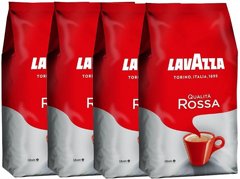 4 ק"ג פולי קפה Lavazza Qualita Rossa beans חוזק 5 4 ק"ג פולי קפה Lavazza Qualita Rossa beans חוזק 5