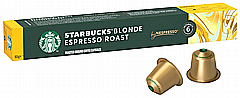 10 קפסולות קפה Starbucks אלומיניום תואמות נספרסו בטעם אספרסו בלונד 10 קפסולות קפה Starbucks אלומיניום תואמות נספרסו בטעם אספרסו בלונד