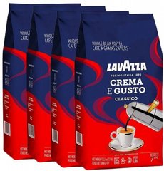 4 ק"ג Lavazza Espresso Crema e Gusto Classico Beans חוזק 7 4 ק"ג Lavazza Espresso Crema e Gusto Classico Beans חוזק 7
