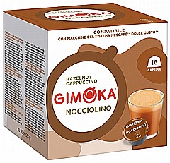 16 קפסולות איטלקיות תואמות דולצה גוסטו gimoka Espresso Nocciolino Dolce Gusto 16 קפסולות איטלקיות תואמות דולצה גוסטו gimoka Espresso Nocciolino Dolce Gusto