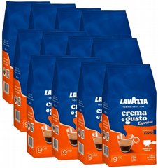 12 ק"ג פולי קפה Lavazza Espresso Crema E Gusto Forte חוזק 9 12 ק"ג פולי קפה Lavazza Espresso Crema E Gusto Forte חוזק 9