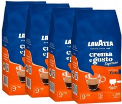 4 ק"ג פולי קפה Lavazza Espresso Crema E Gusto Forte חוזק 9 4 ק"ג פולי קפה Lavazza Espresso Crema E Gusto Forte חוזק 9