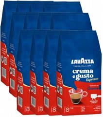 12 ק"ג פולי קפה Lavazza crema e gusto risveglio espresso classico חוזק 8 12 ק"ג פולי קפה Lavazza crema e gusto risveglio espresso classico חוזק 8